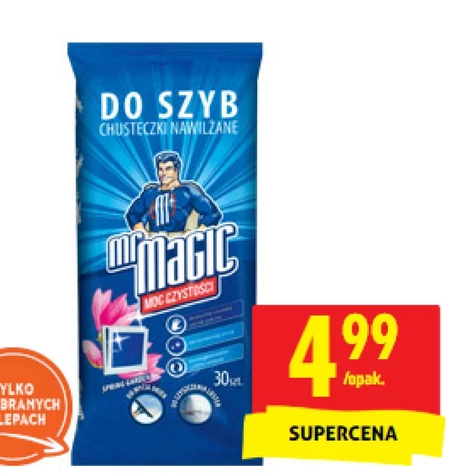 Chusteczki nawilżane do szyb Magic