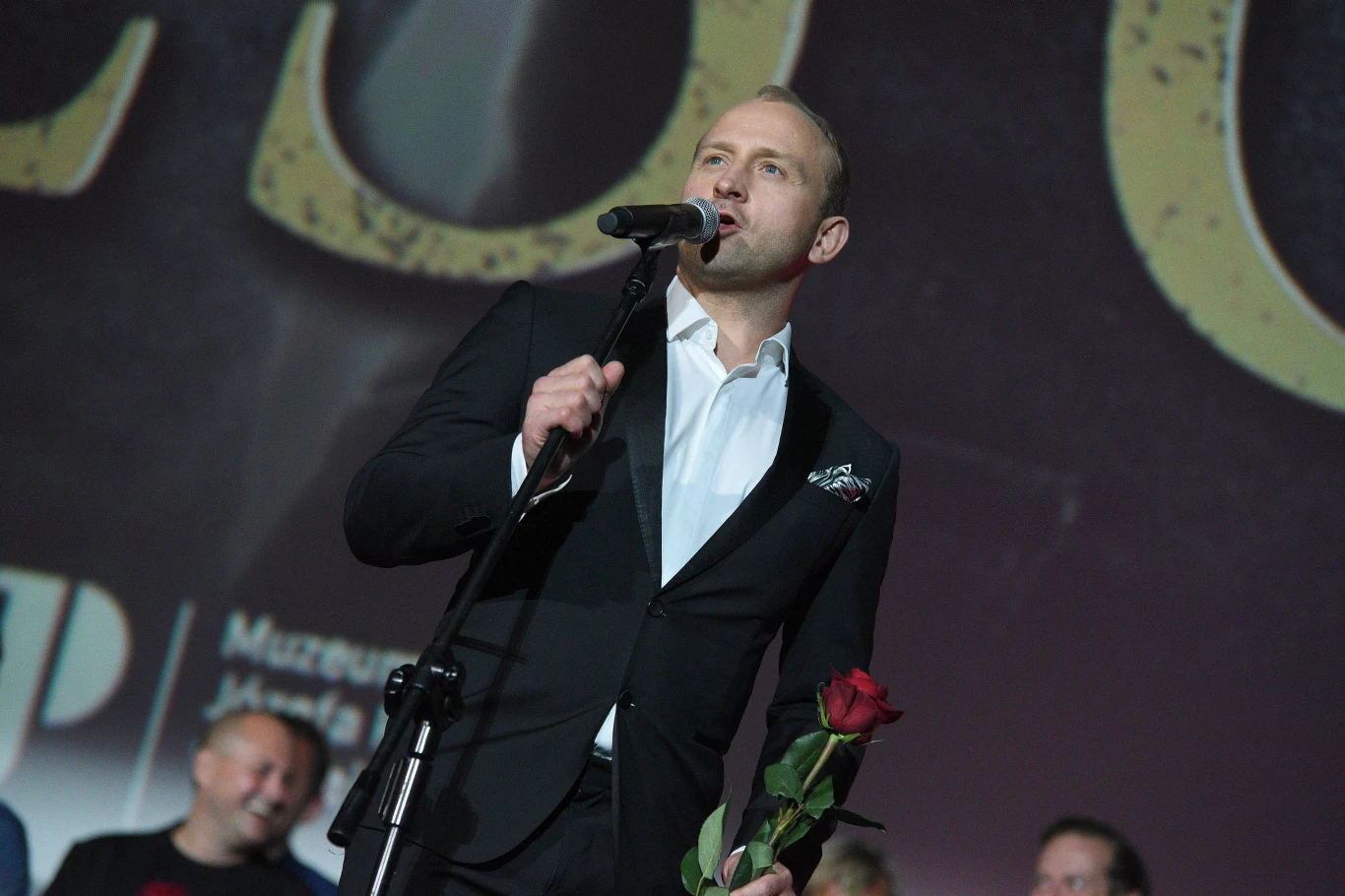 Borys Szyc na zeszłorocznej premierze "Piłsudskiego", w którym grał tytułową rolę