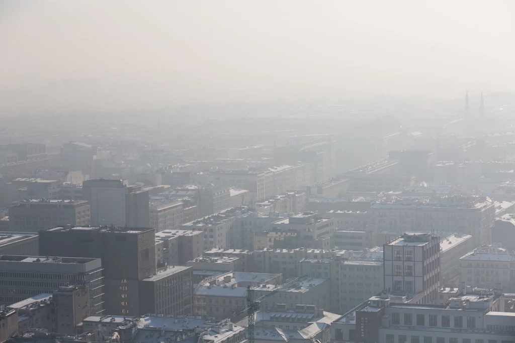 Smog w Warszawie Smog w Warszawie