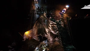 Na miejscu pracuje straż pożarna