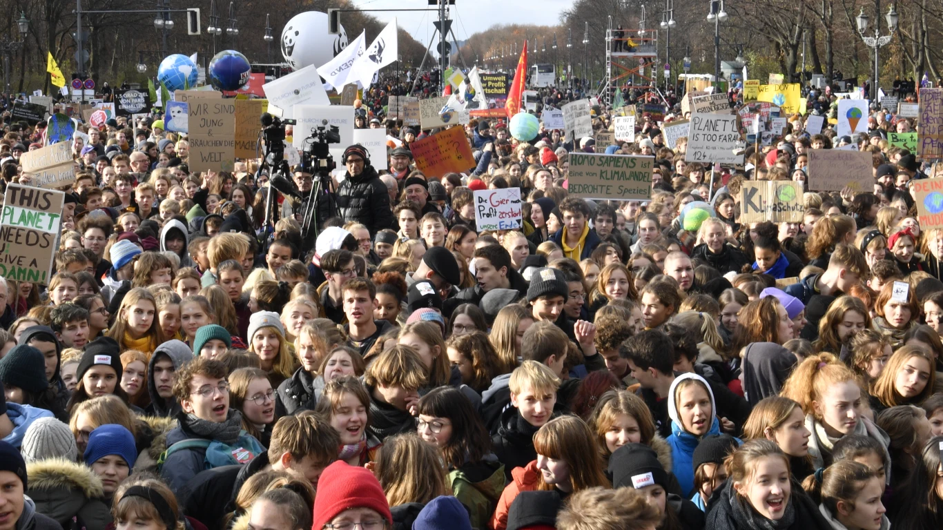 Protest klimatyczny w Berlinie Protest klimatyczny w Berlinie