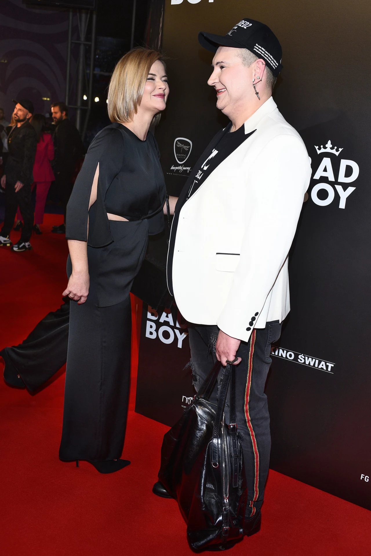 Monika Zamachowska na premierze filmu "Bad Boy"