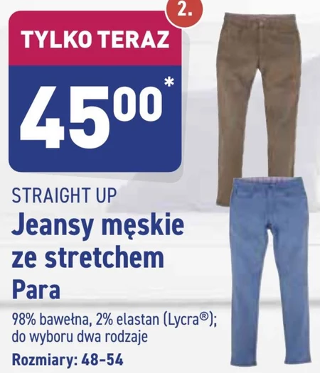 Jeansy męskie Straight Up