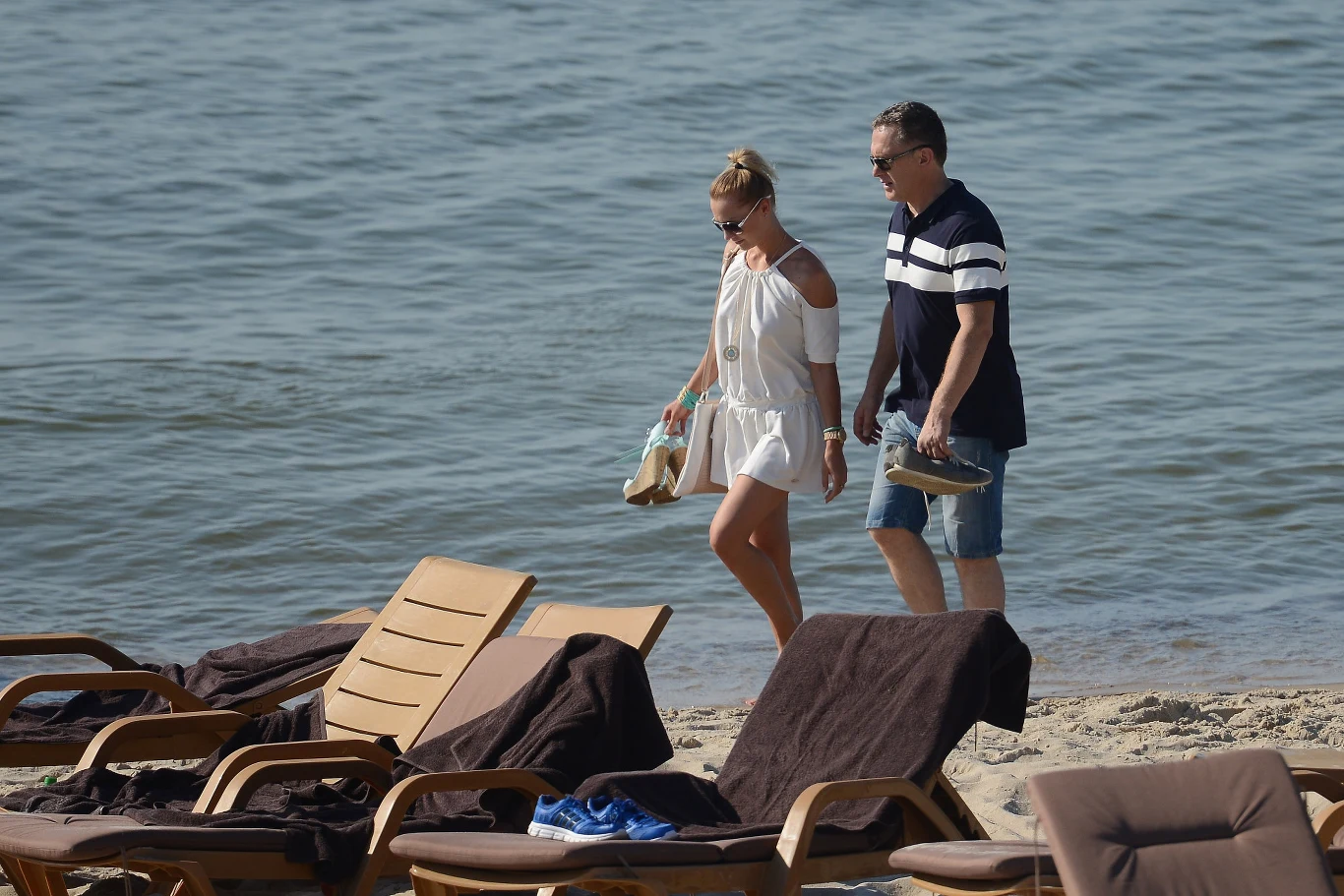 Robert Moskwa z byłą żoną