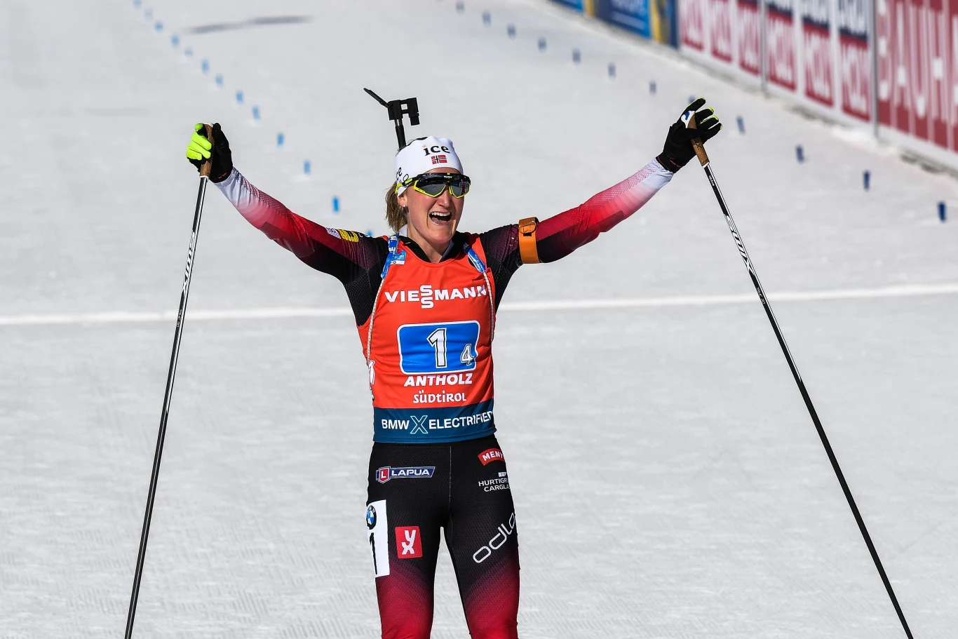 Marte Olsbu Røiseland na mecie Marte Olsbu Røiseland na mecie