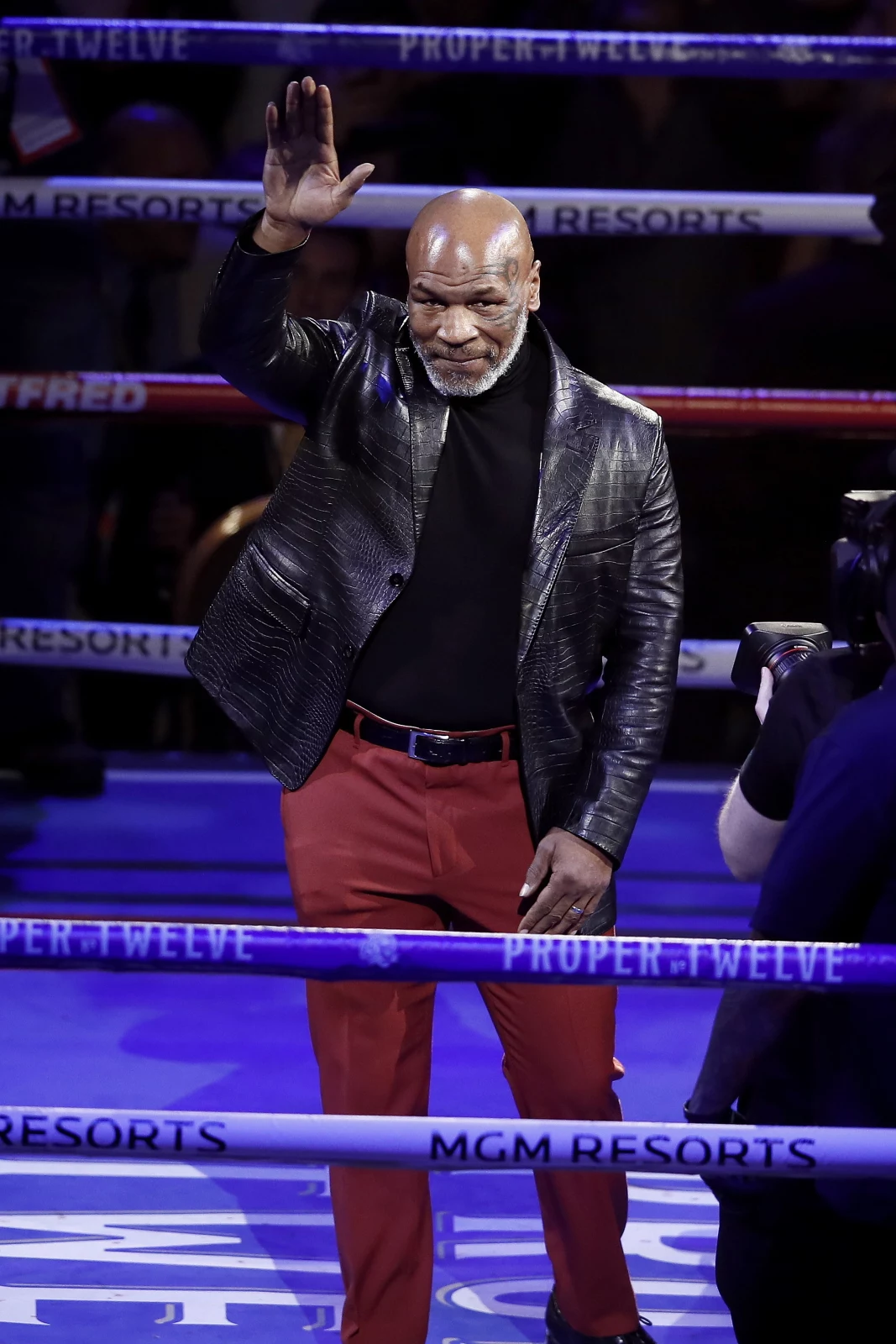Mike Tyson był jednym z gości gali w Las Vegas
