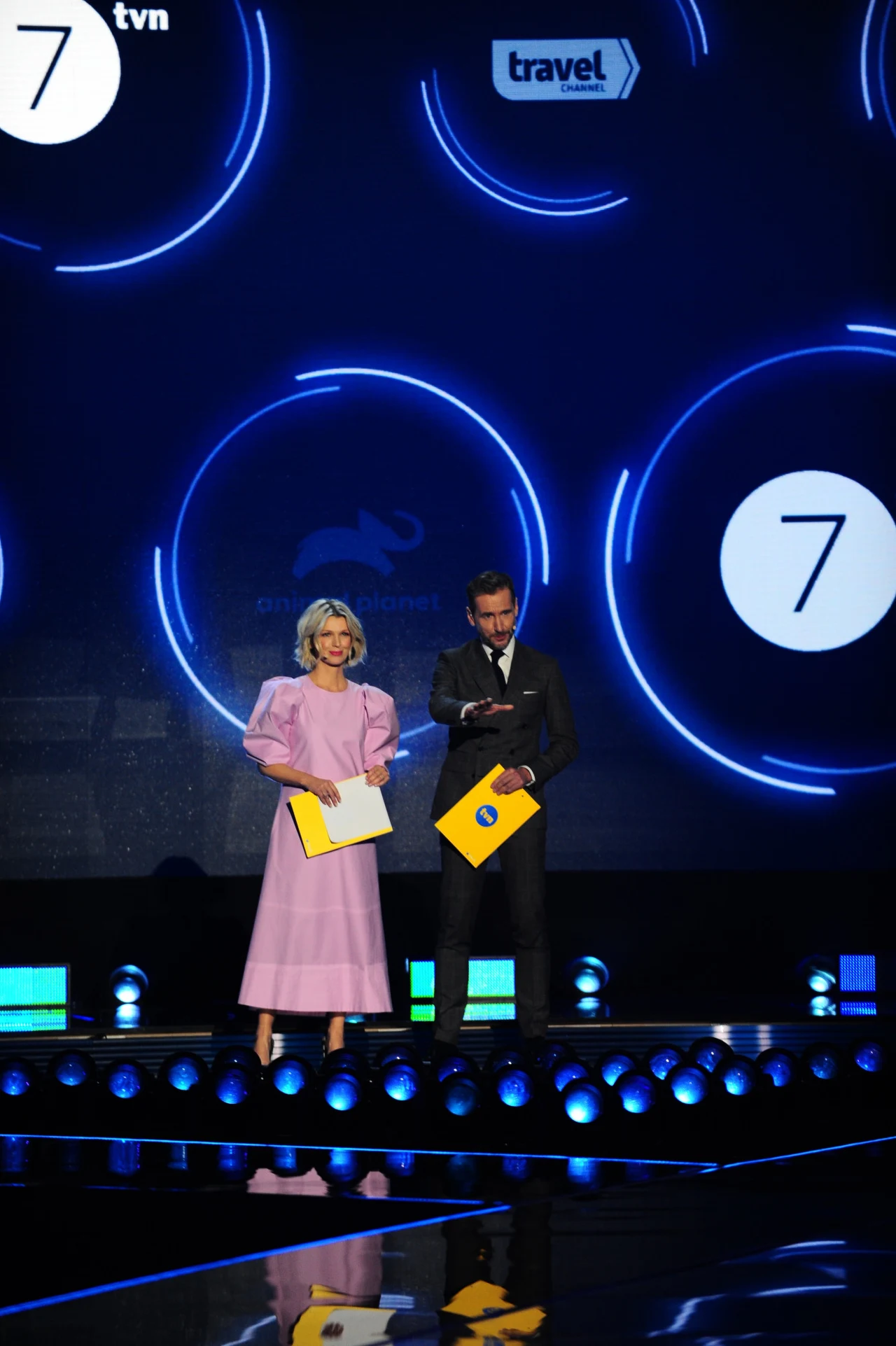 Magda Mołek i Piotr Kraśko prowadzili prezentację ramówki TVN Magda Mołek i Piotr Kraśko prowadzili prezentację ramówki TVN