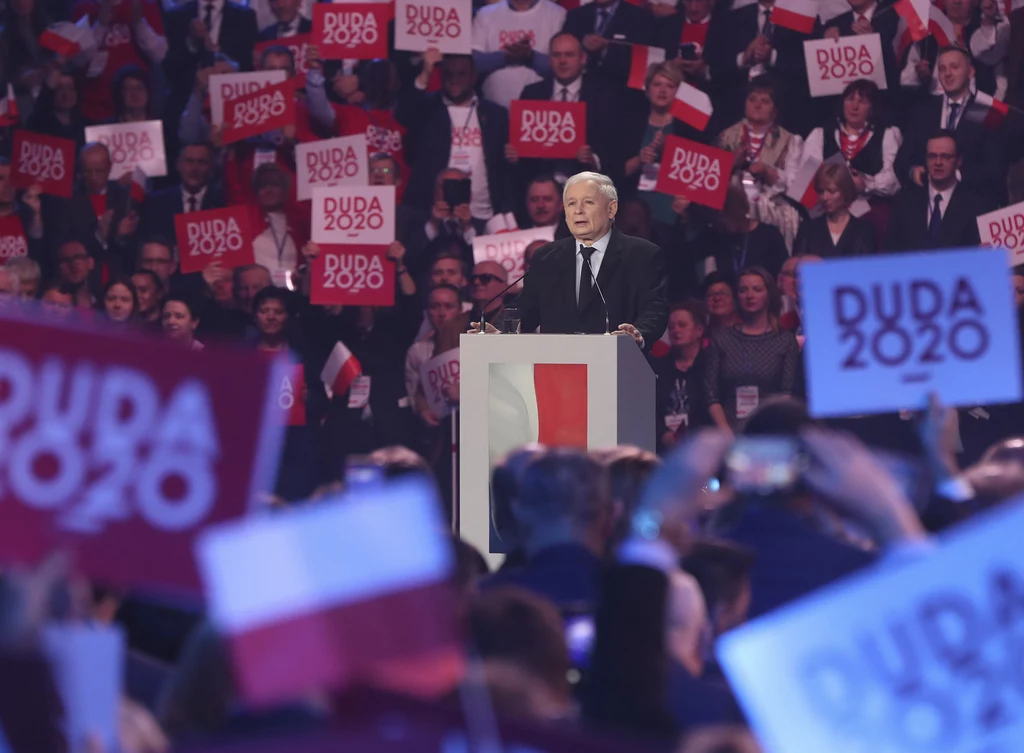 Jarosław Kaczyński na konwencji Andrzeja Dudy Jarosław Kaczyński na konwencji Andrzeja Dudy