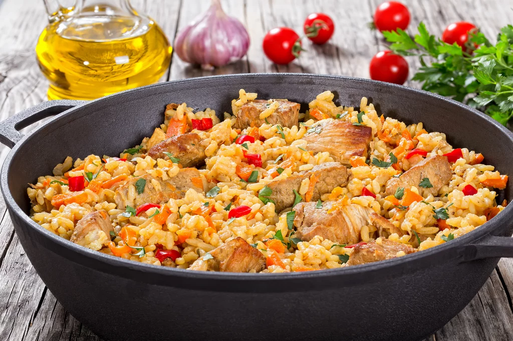 Paella z kurczakiem