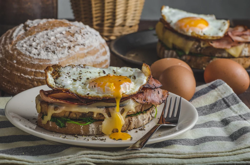 Słynne tosty Croque Madame