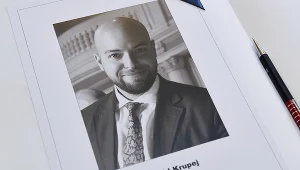 Księga kondolencyjna, poświęcona gdańskiemu radnemu Dawidowi Krupejowi