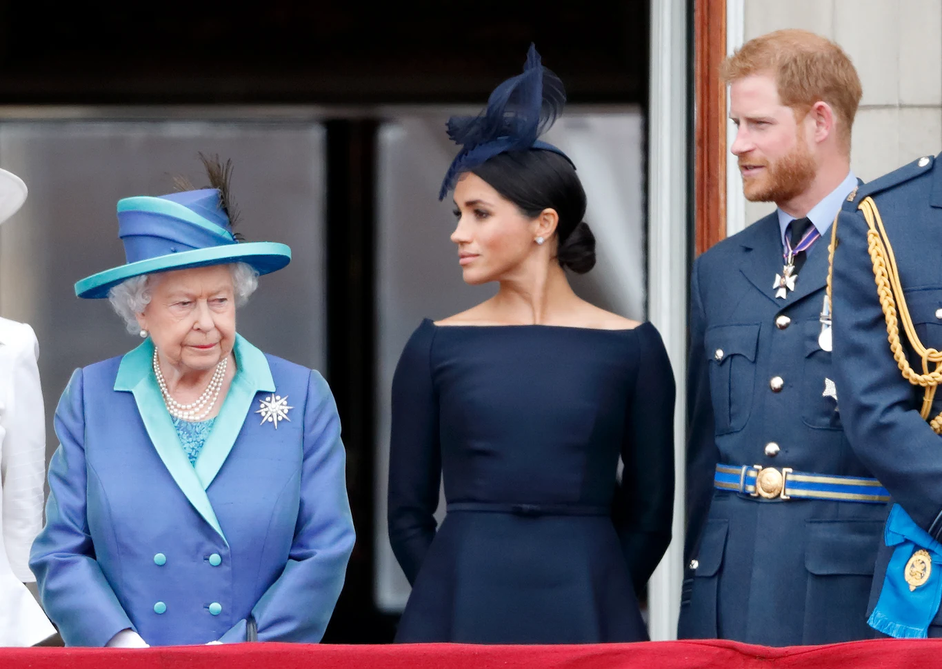 Królowa Elżbieta II, Meghan Markle i książę Harry Królowa Elżbieta II, Meghan Markle i książę Harry