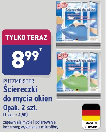 Ściereczki do mycia okien Putzmeister