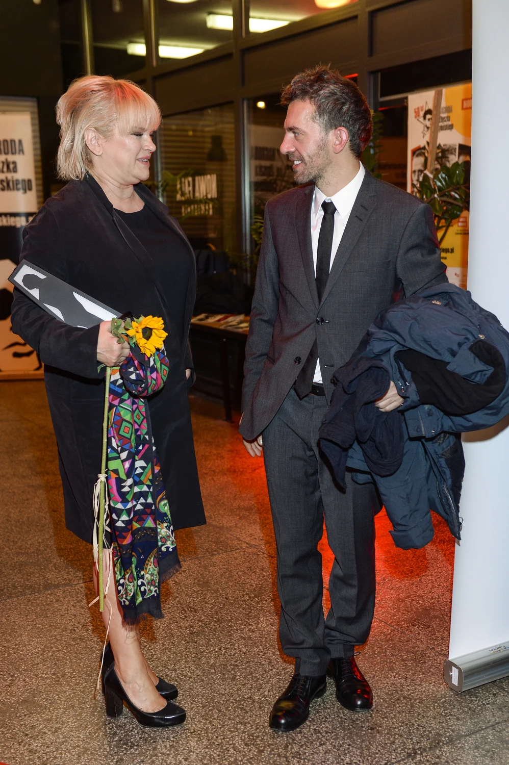 Katarzyna Figura, na zdj. z Piotrem Głowackim Katarzyna Figura, na zdj. z Piotrem Głowackim