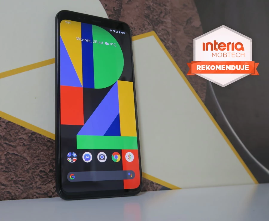 Google Pixel 4XL otrzymuje REKOMENDACJĘ serwisu Interia Mobtech