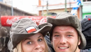 Małgorzata Heretyk  i Ernest Musiał na planie "Ameryka Express 2" 