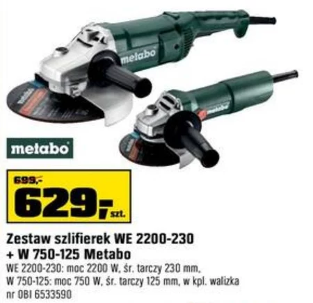 Szlifierka kątowa Metabo