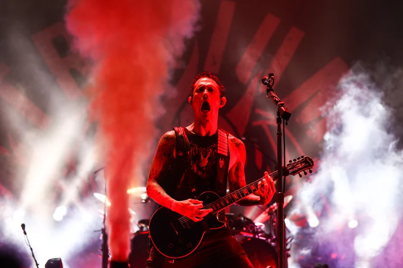 Matt Heafy (Trivium) w akcji Matt Heafy (Trivium) w akcji