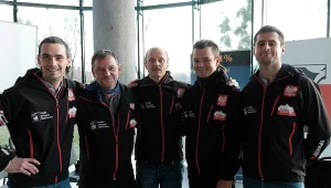 Maciej Kulig, Ireneusz Czop, Łukasz Simlat, Dawid Ogrodnik i Maciej Raniszewski - odtwórcy głównych ról w filmie "Broad Peak"