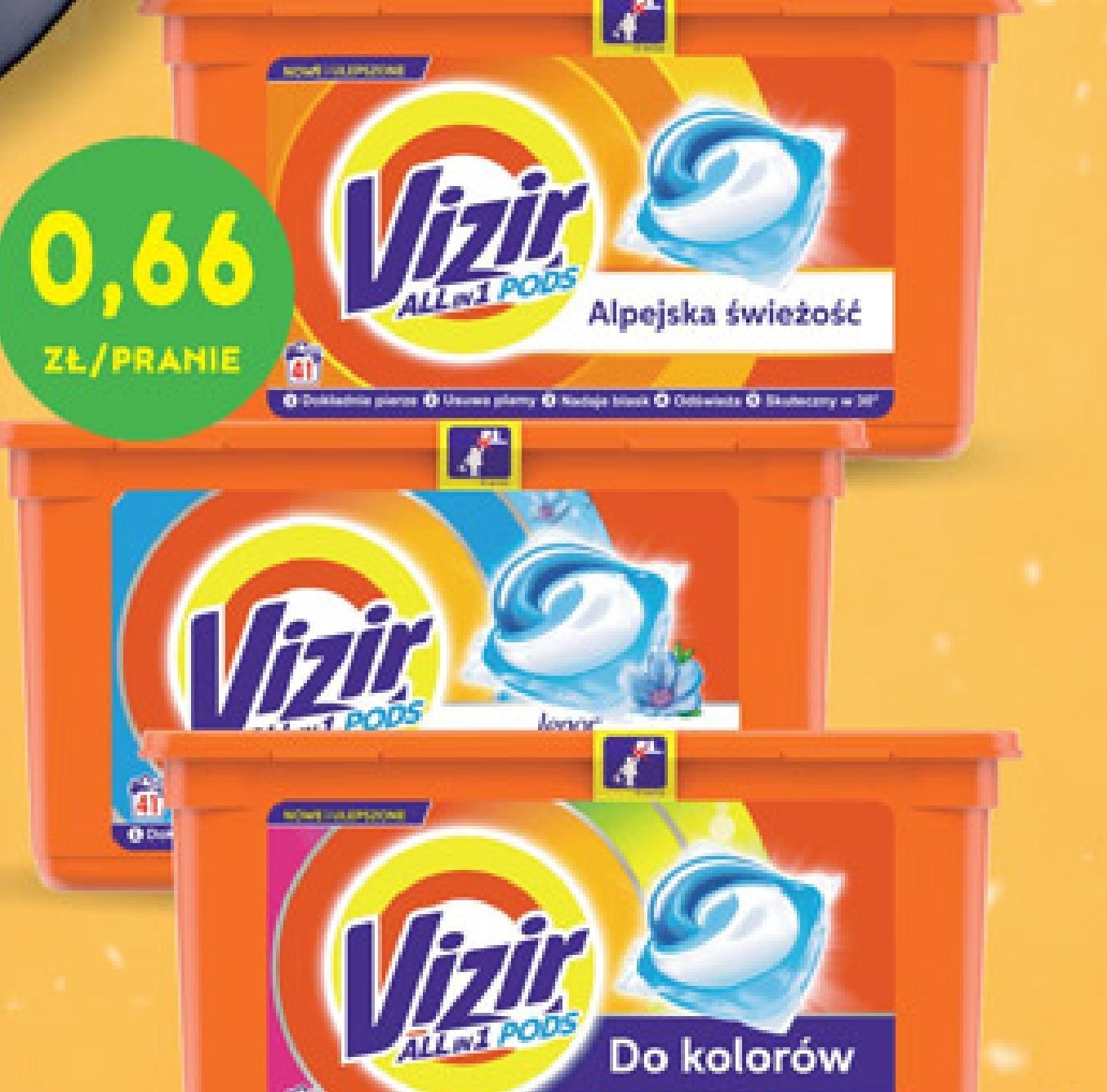 Archiwum | Kapsułki do prania Vizir 41 sztuk - Biedronka 17. 08. 2018 ...