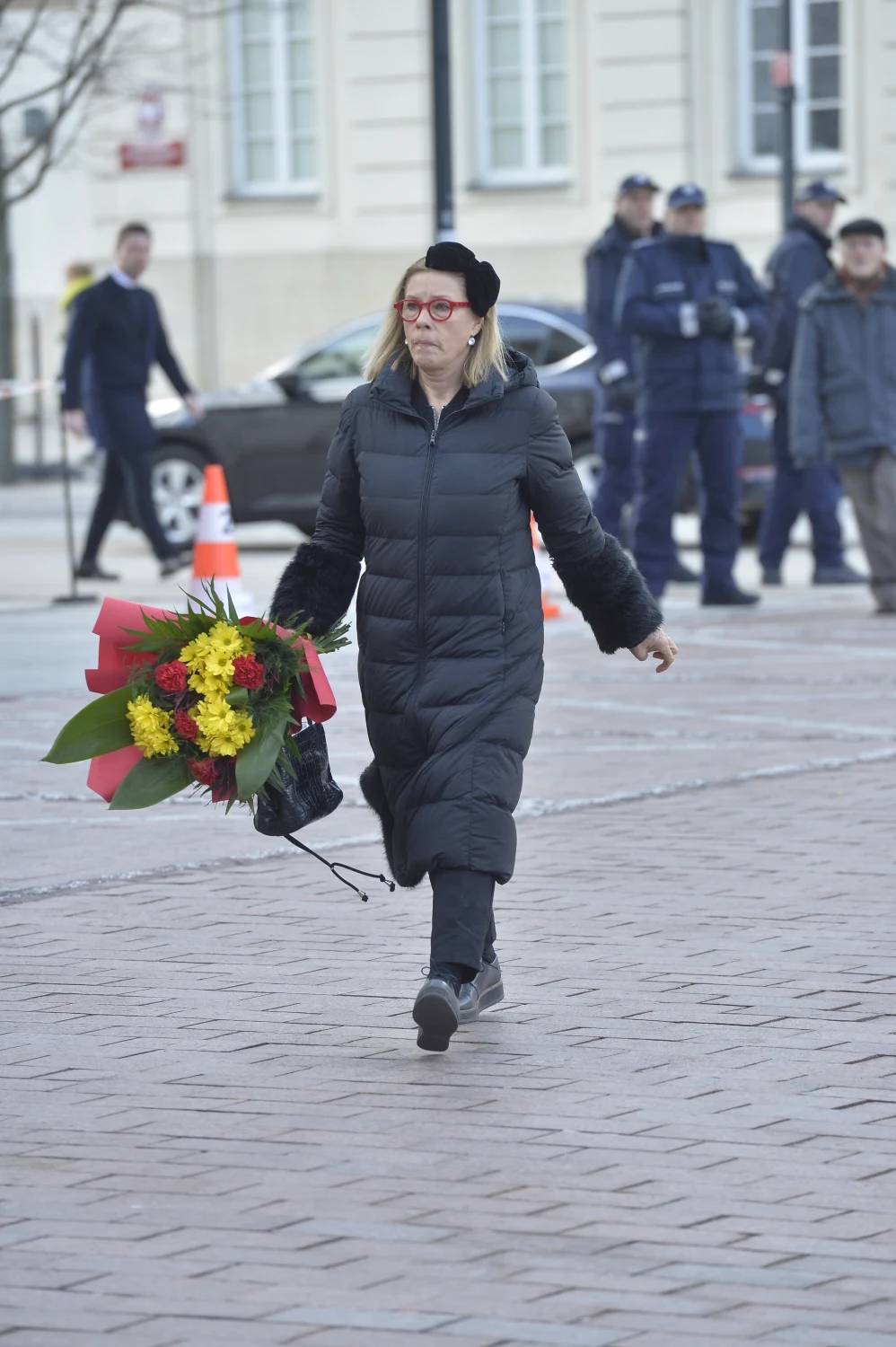 Małgorzata Potocka na pogrzebie Pawła Królikowskiego