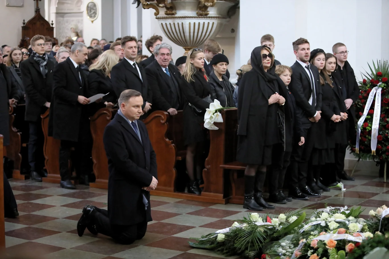 Prezydent Andrzej Duda na pogrzebie Pawła Królikowskiego