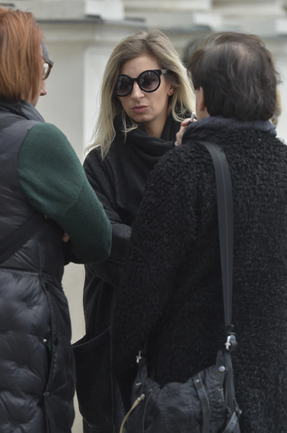 Magdalena Schejbal na pogrzebie Pawła Królikowskiego