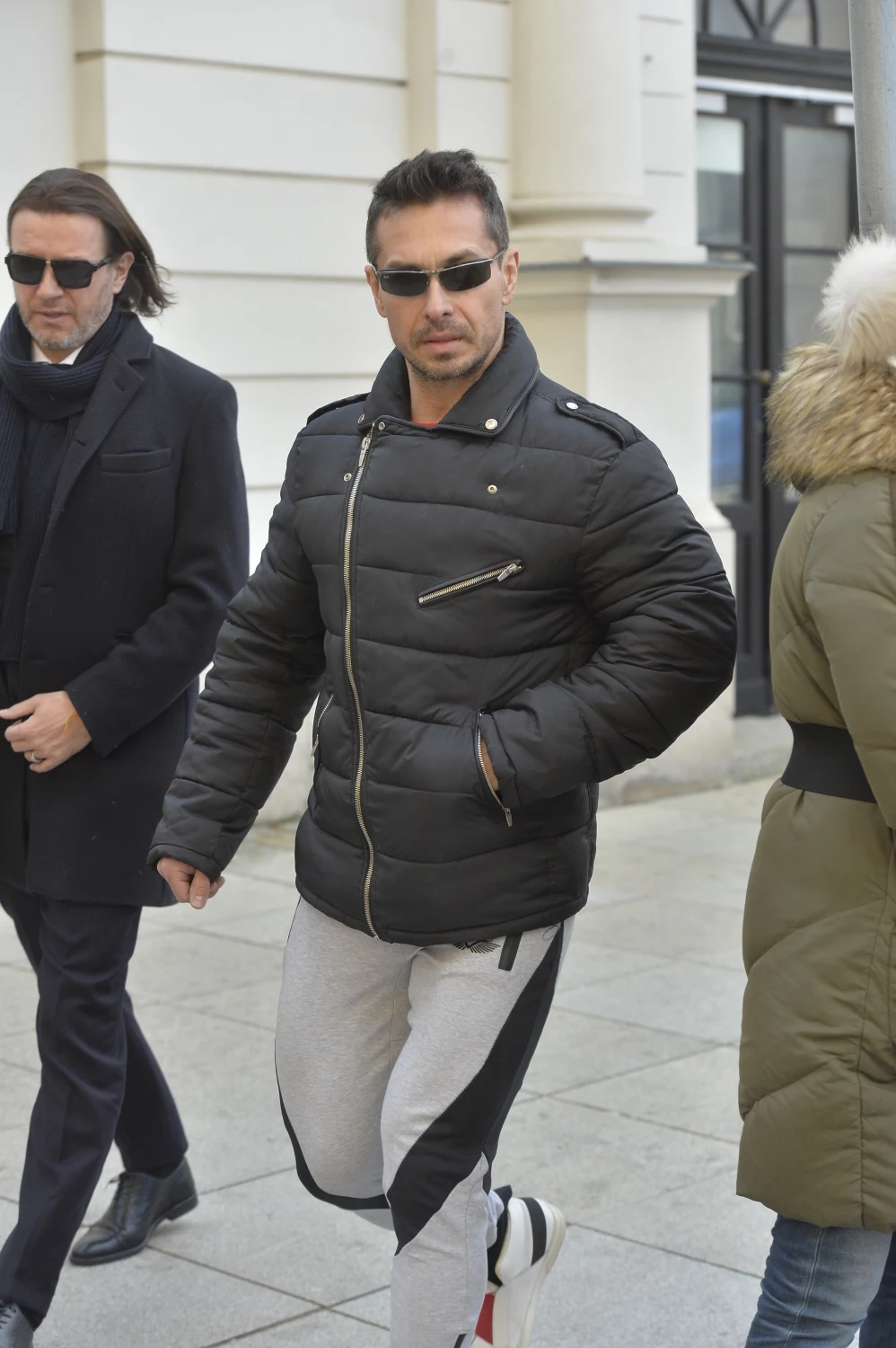 Marcin Łopucki i Radek Majdan na pogrzebie Pawła Królikowskiego Marcin Łopucki i Radek Majdan na pogrzebie Pawła Królikowskiego