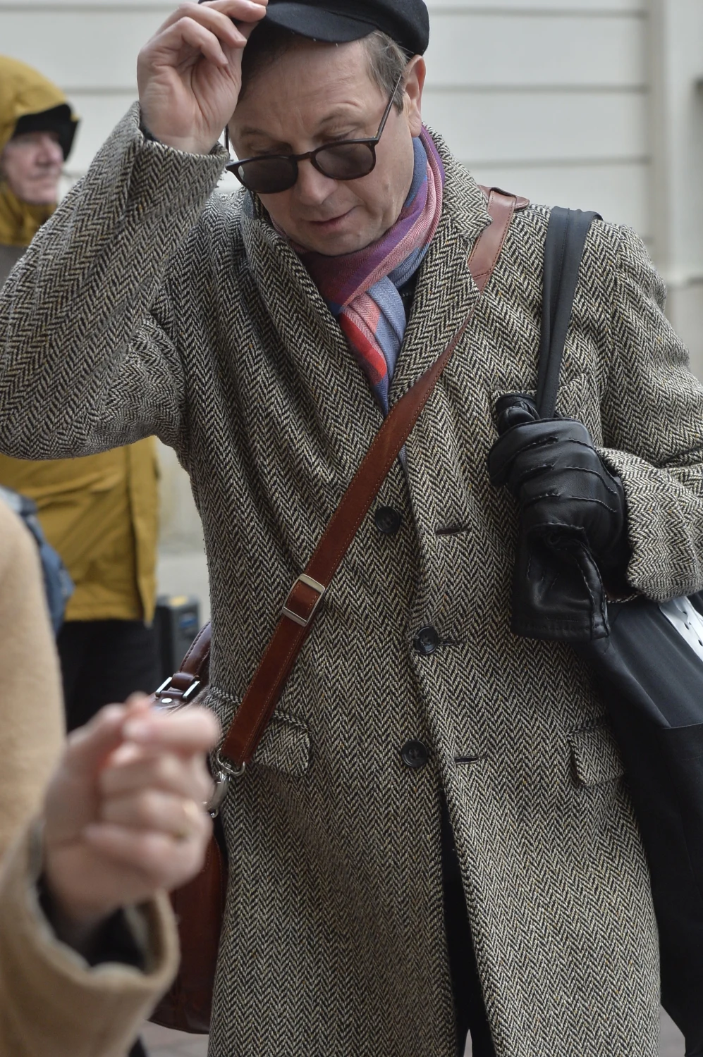 Piotr Cyrwus na pogrzebie Pawła Królikowskiego