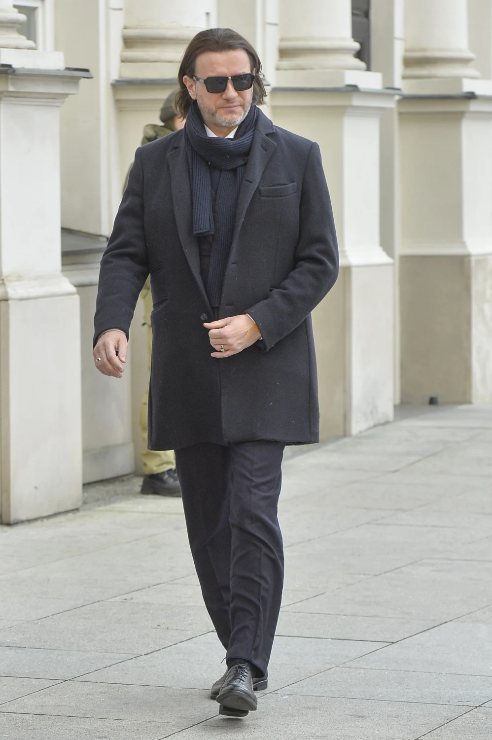 Radosław Majdan na pogrzebie Pawła Królikowskiego