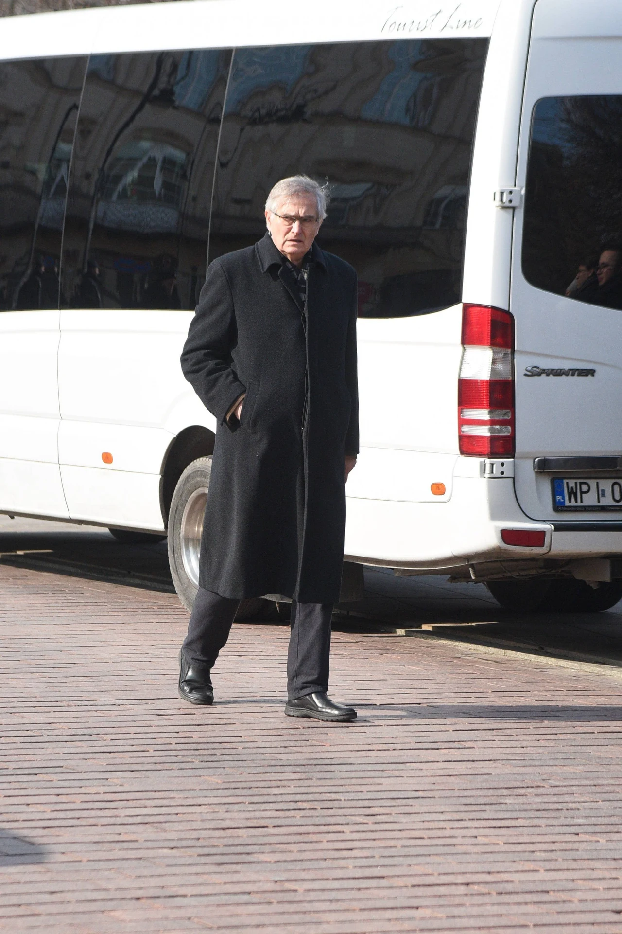 Olgierd Łukaszewicz na pogrzebie Pawła Królikowskiego