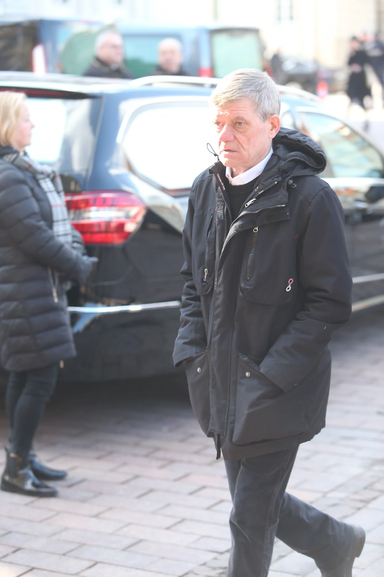 Henryk Gołębiewski na pogrzebie Pawła Królikowskiego