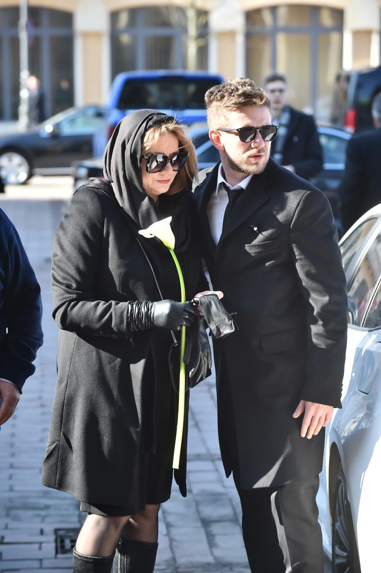 Małgorzata Ostrowska-Królikowska z synem Małgorzata Ostrowska-Królikowska z synem