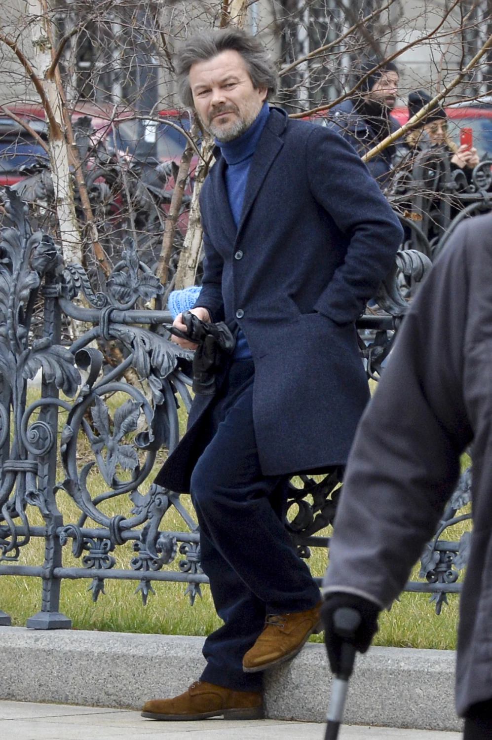 Jacek Braciak na pogrzebie Pawła Królikowskiego