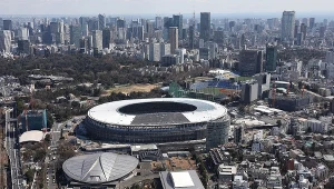 Stadion olimpijski w Tokio, a obok Tokyo Metropolitan Gymnasium, gdzie odbędzie się turniej tenisa stołowego