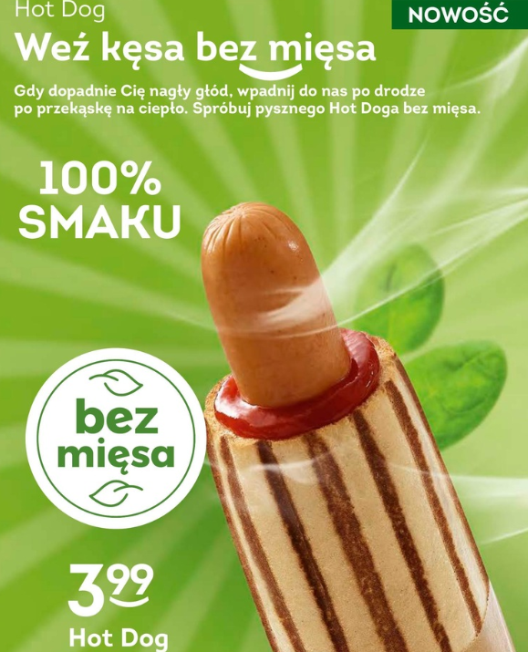 Bezmięsne hot dogi w Żabce! Ding.pl