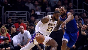 LeBron James w meczu z Clippers