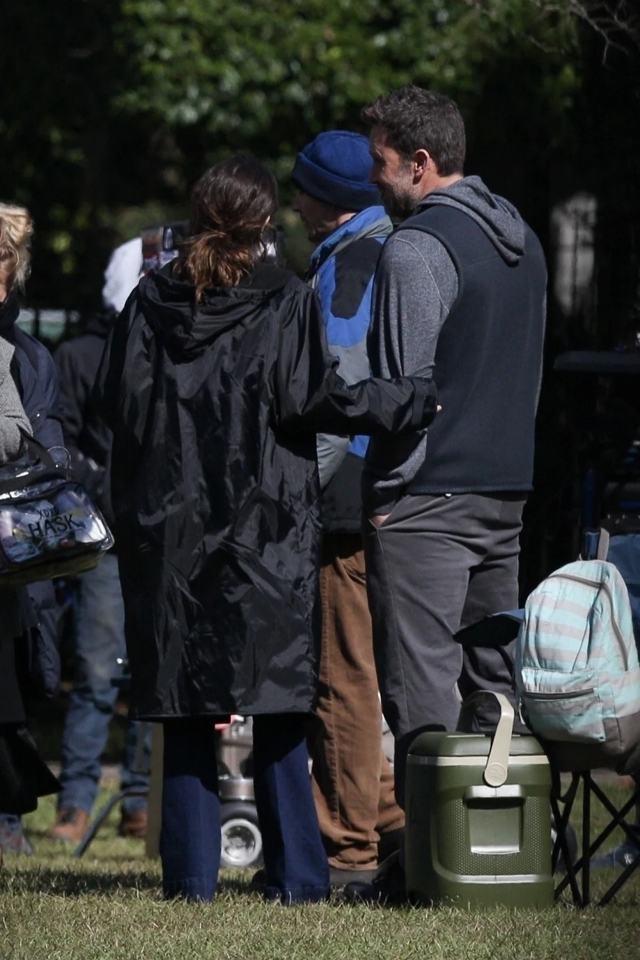 Ana de Armas i Ben Affleck na planie filmowym