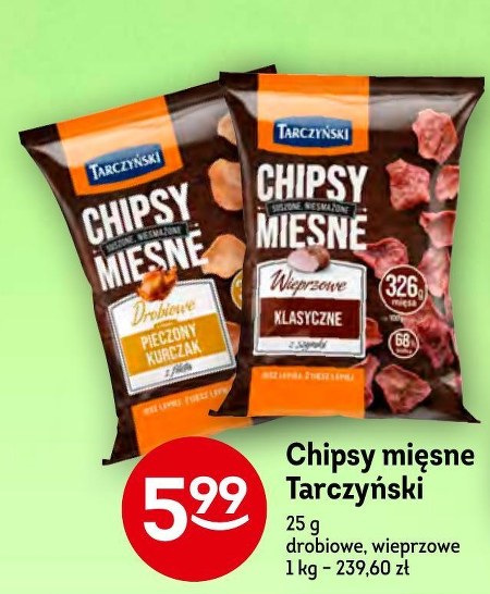 Chipsy mięsne Tarczyński - promocja Żabka - Ding.pl