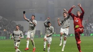 Od lewej: Mattia De Sciglio, Mario Mandzukic, Cristiano Ronaldo, Daniele Rugani oraz Wojciech Szczęsny