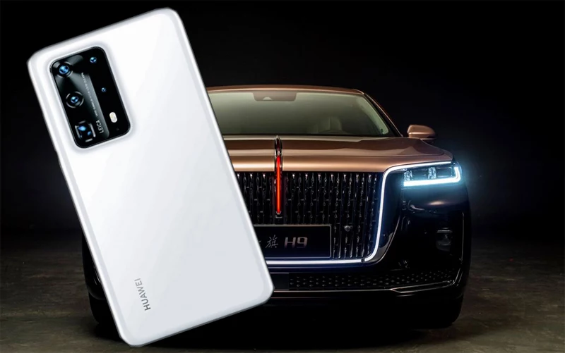 Rzekomy render Huaweia P40 i Hongqi 