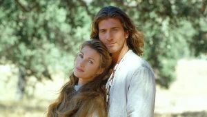  Jane Seymour i Joe Lando na planie serialu "Doktor Quinn"