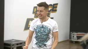 Rafał Mroczek podczas treninigu do "Dance Dance Dance"