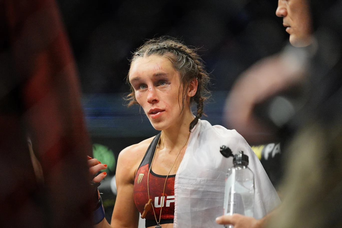 Joanna Jędrzejczyk po walce była nie do poznania