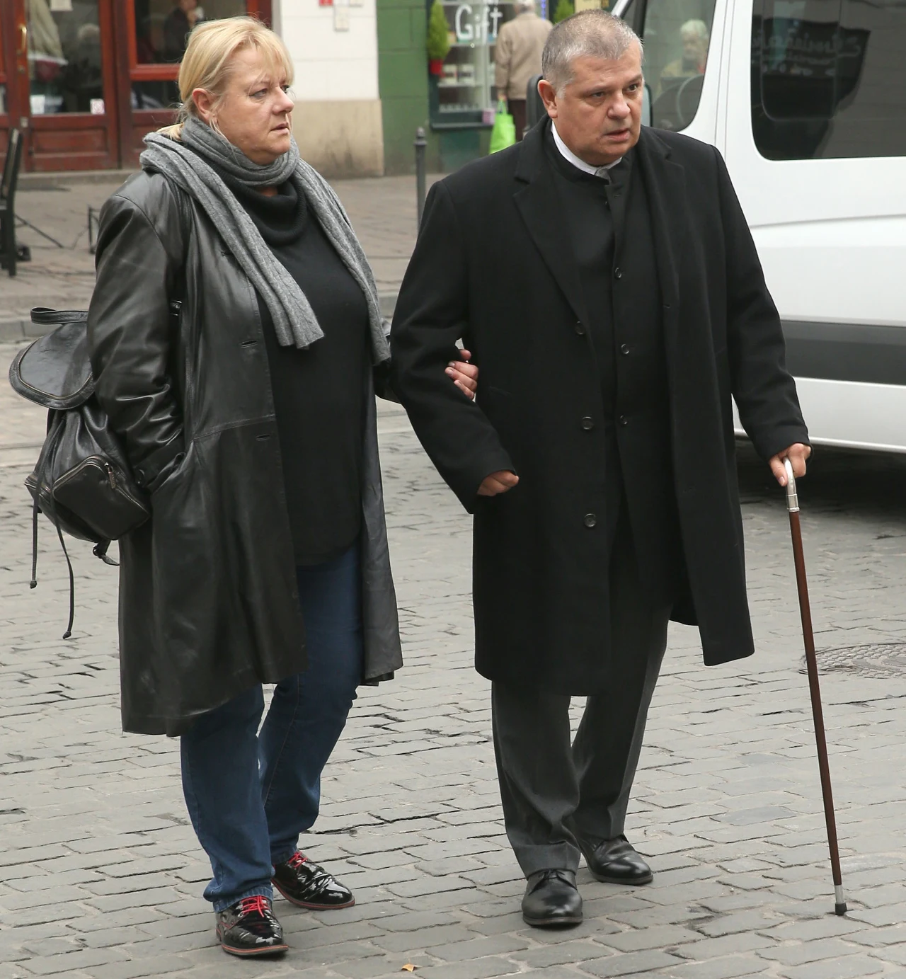 Krzysztof Globisz z żoną