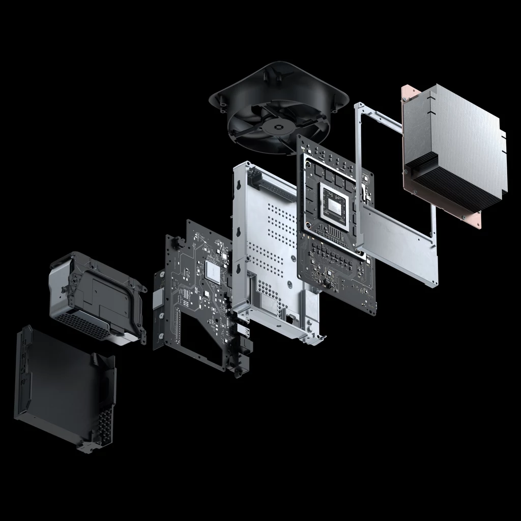 Co bardzo istotne, dane przechowywać będziemy nie na klasycznym dysku twardym z talerzami, lecz na specjalnie zaprojektowanym dla Xbox Series X napędzie SSD NVME o całkiem imponującym rozmiarze 1 TB.