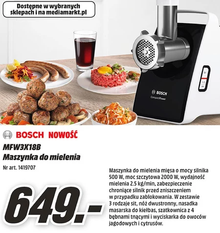 Maszynka do mięsa MFW3X188 Bosch