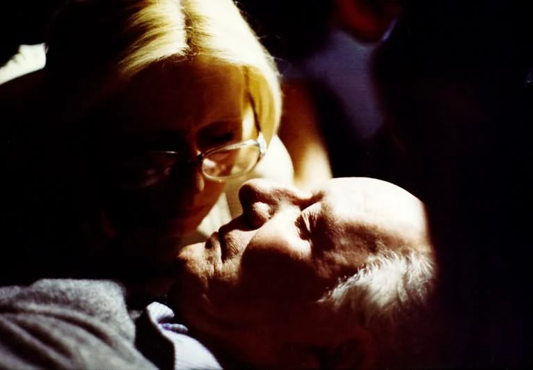 Krystyna Janda i John Gielgud w filmie "Dyrygent"