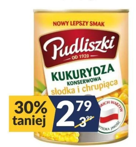 Kukurydza konserwowa Pudliszki