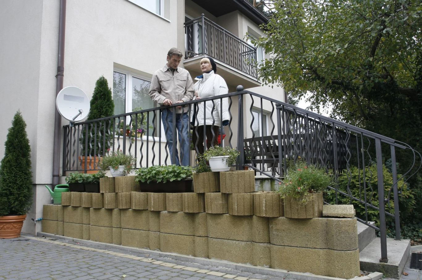 Agnieszka Pilaszewska i Krzysztof Kiersznowski na planie serialu Agnieszka Pilaszewska i Krzysztof Kiersznowski na planie serialu